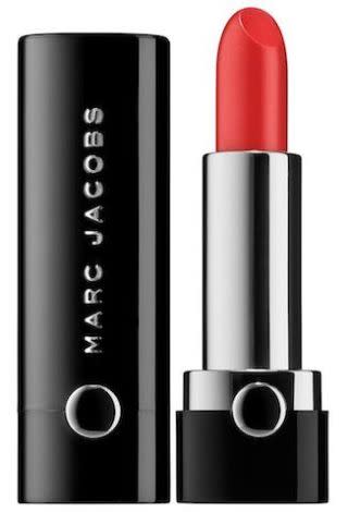 <p>"It's a soft but bright coral that works beautifully on every skin tone," says Lady Gaga's go-to makeup pro, Sarah Tanno. </p><p>Marc Jacobs Le Marc Creme Lipstick, $30, <a rel="nofollow noopener" href="http://www.sephora.com/le-marc-lip-creme-P392352?skuId=1651470&om_mmc=ppc-GG_378477159_27759161799_pla-181497897639_1651470_97594801719_9073477_c&country_switch=us&lang=en&gclid=EAIaIQobChMI0aTq2Yna1QIVgZS9Ch2x5QmiEAkYASABEgLDyvD_BwE&gclsrc=aw.ds" target="_blank" data-ylk="slk:sephora.com;elm:context_link;itc:0;sec:content-canvas" class="link "><em>sephora.com</em></a> </p>