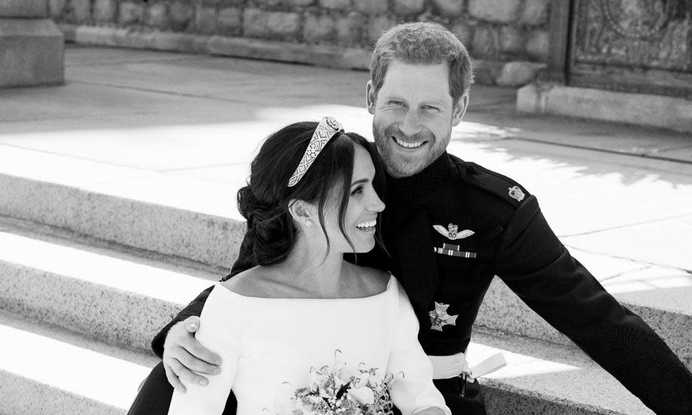 The Duke and Duchess of Sussex in the newly issued official photographs of the royal wedding.