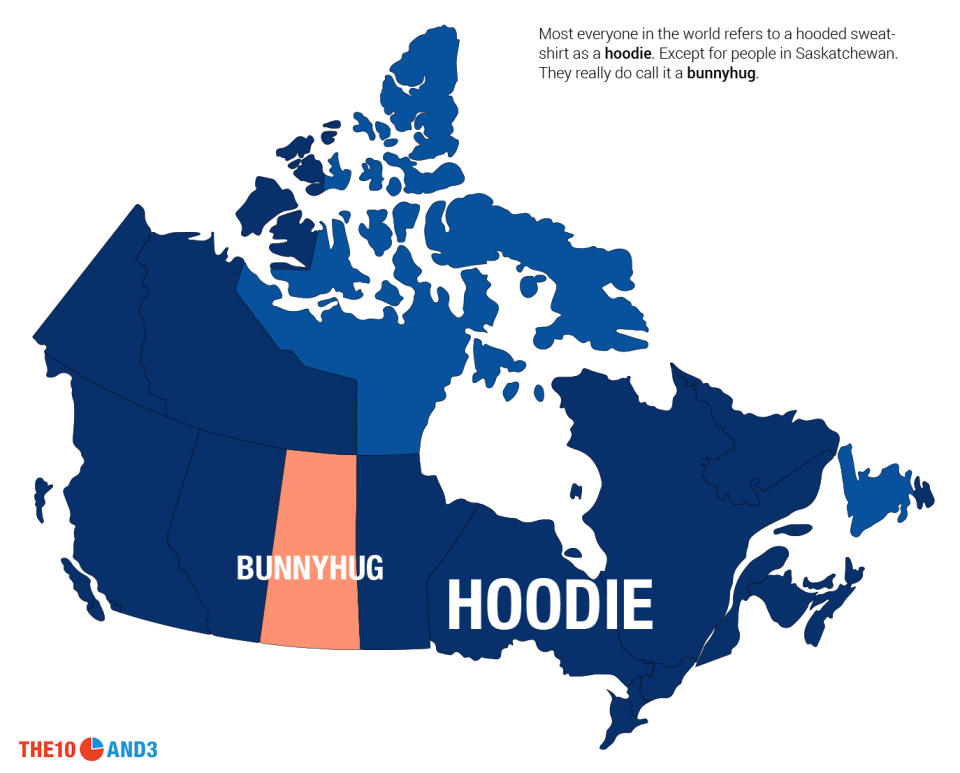 Saskatchewan is the odd one out in this map. Graphic from The 10 and 3