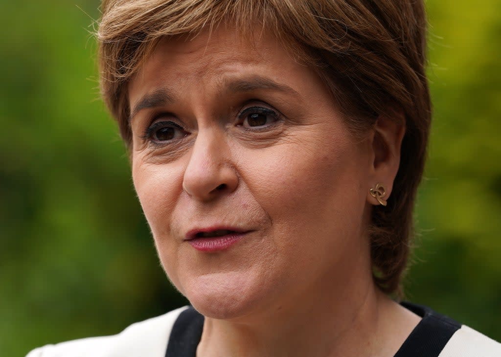 The cooperation agreement with the Greens means there is an “undeniable” mandate for another Scottish independence referendum, Nicola Sturgeon insisted (Andrew Milligan/PA)