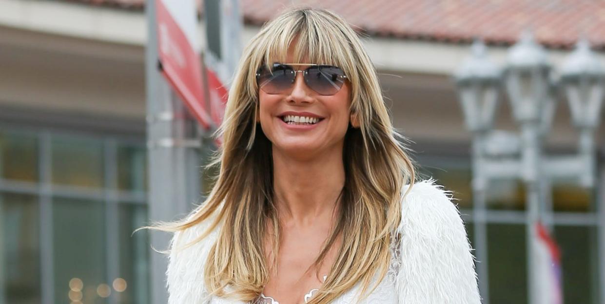 heidi klum is seen arriving to a taping of americas got talent on september 21, 2023 in pasadena, california