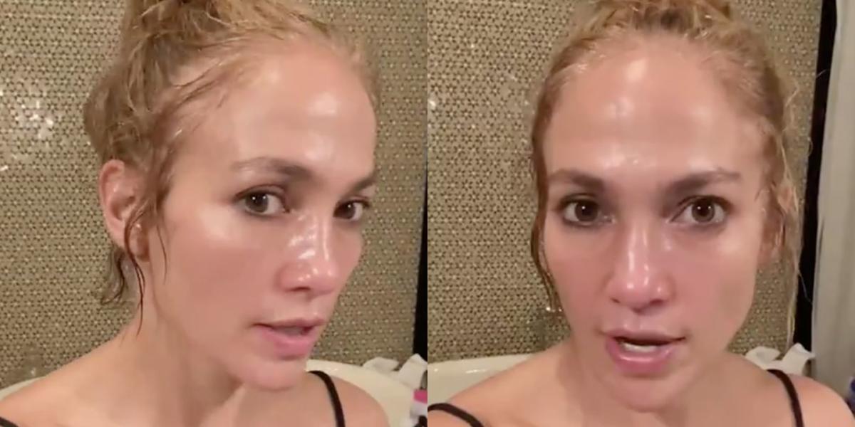 JLo goes totally makeup free in new video and reveals essential beauty step  she's been doing since her twenties