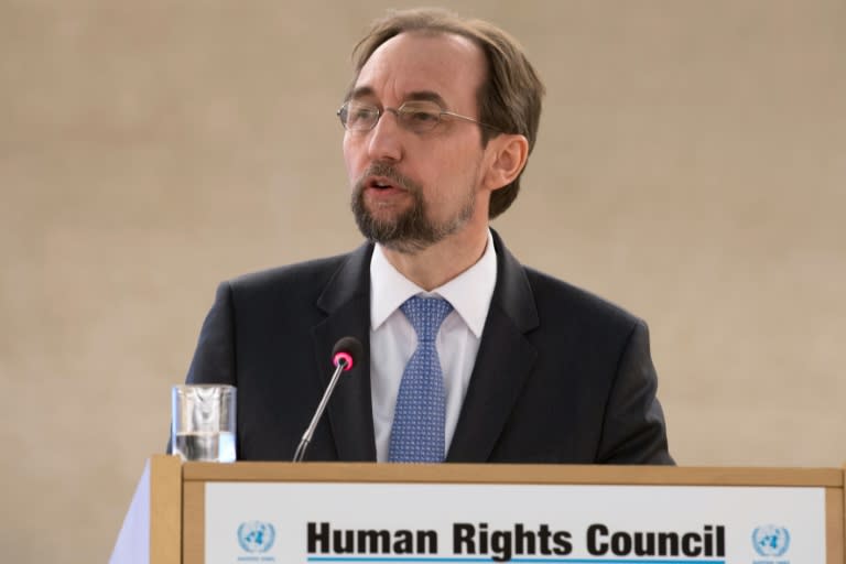 UN rights chief Zeid Ra'ad Al Hussein described UN findings of mass rights abuses in Turkey as "outrageous"