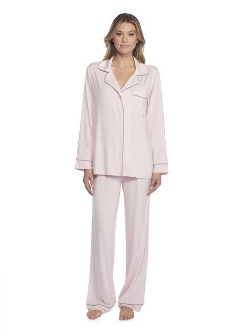 6) Piped Pajama Set