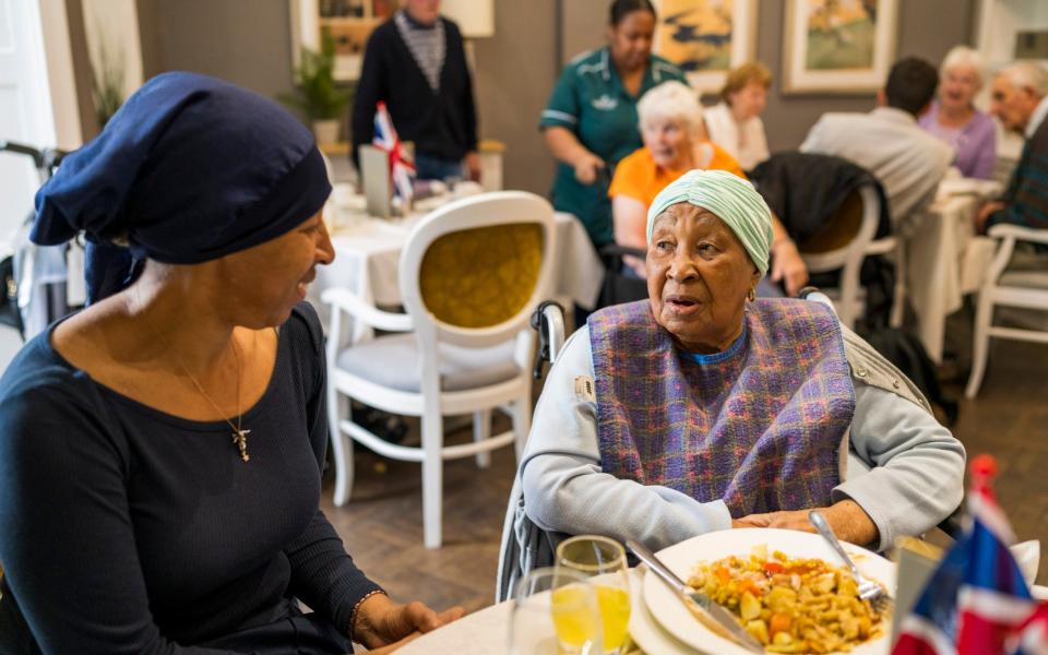 Ann-Marie Coombes and her mother, Edith, take part in the scheme at the care home