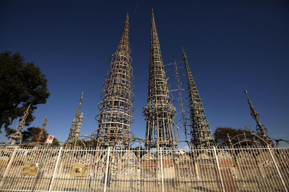 Colorful towers.