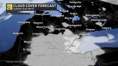 Ontario fog forecast Sunday morning