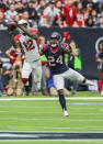 <p>Arizona Cardinals wide receiver John Brown (12) completes a catch during the football game between the Arizona Cardinals and Houston Texans on November 19, 2017 at NRG Stadium in Houston, Texas. (Photo by Leslie Plaza Johnson/Icon Sportswire via Getty Images) </p>