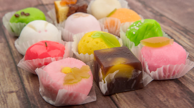Array of soft candies