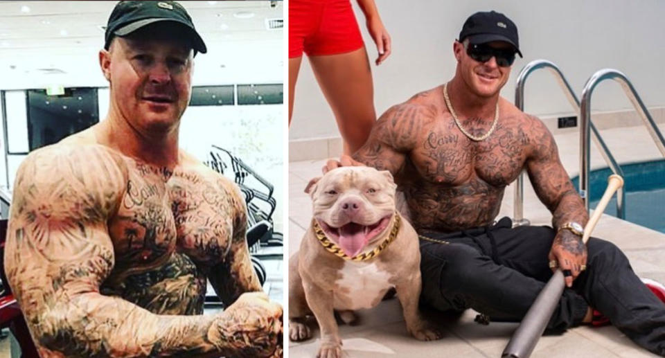 Daniel King pictured on instagram with extensive tattoos. Source: Instagram