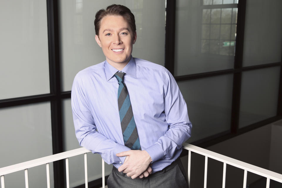 This undated image released by Clay Aiken for Congress, shows former “American Idol” runner up Clay Aiken, a candidate in the Democratic Party primary in North Carolina's 2nd Congressional District. (AP Photo/Clay Aiken for Congress)