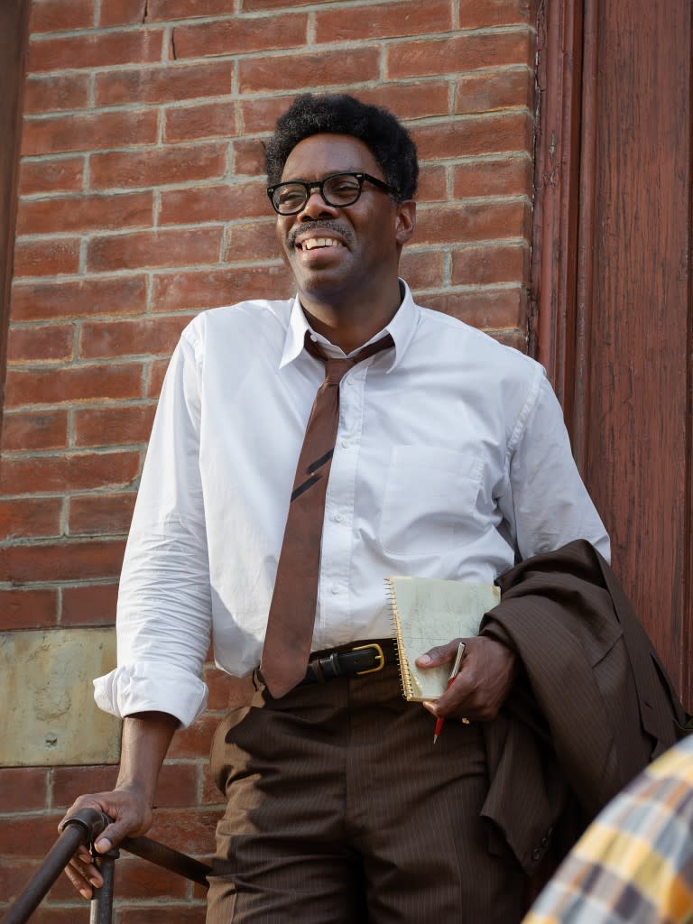 Rustin. Colman Domingo as Bayard Rustin in Rustin. Cr. David Lee/Netflix © 2022