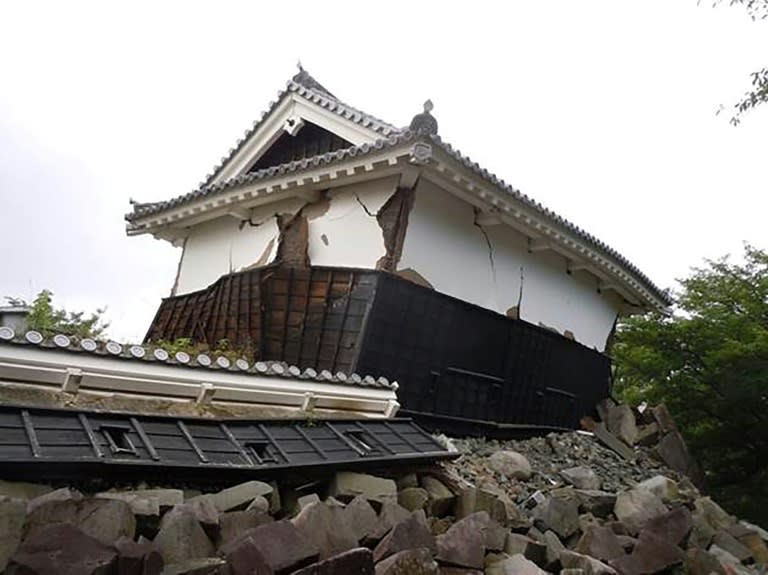 The spectacular collapse came amid a 20-year project to repair damage to the castle following a series of devastating quakes in April 2016