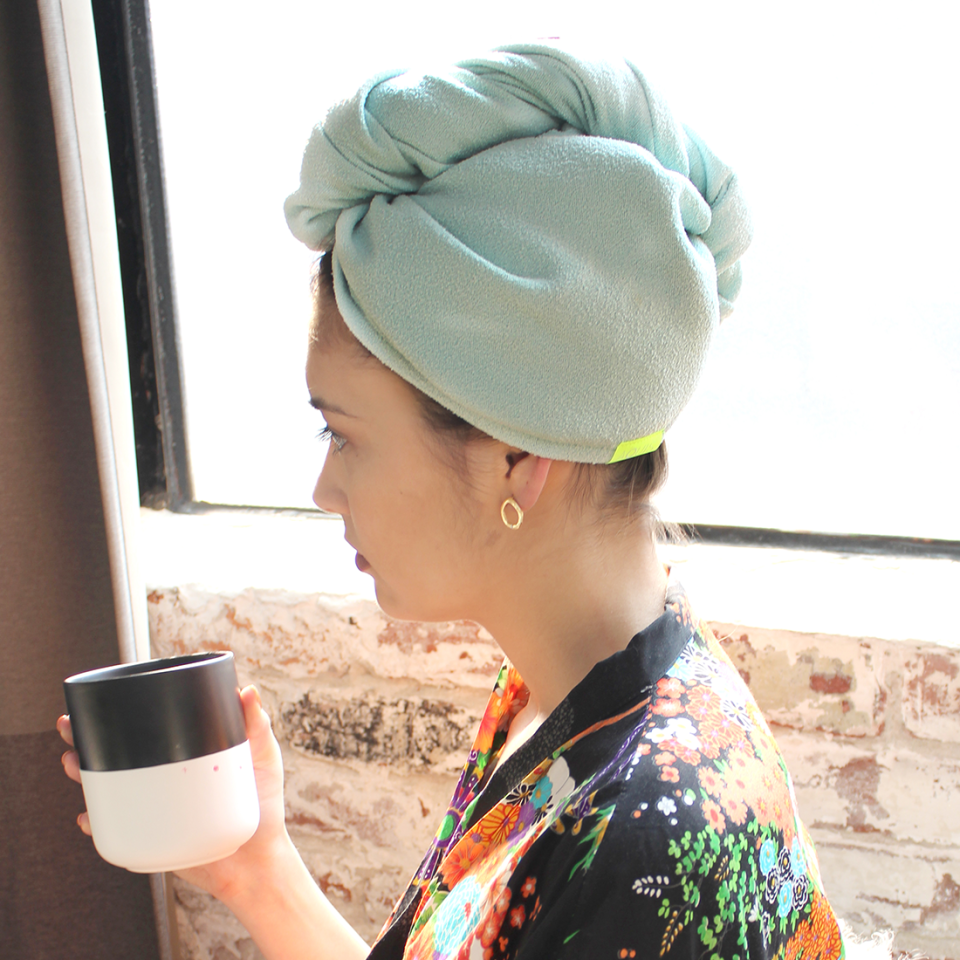 A closer look at the Aquis Original hair turban. (Photo: Aquis)