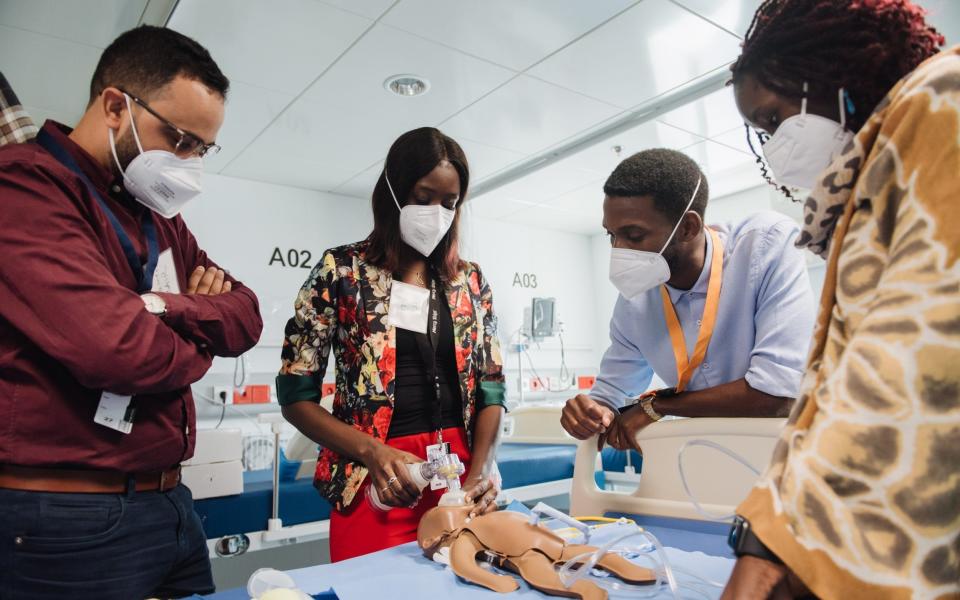 A course on paediatric anaesthesia is taught on the Global Mercy - Judit Maier /Mercy Ships