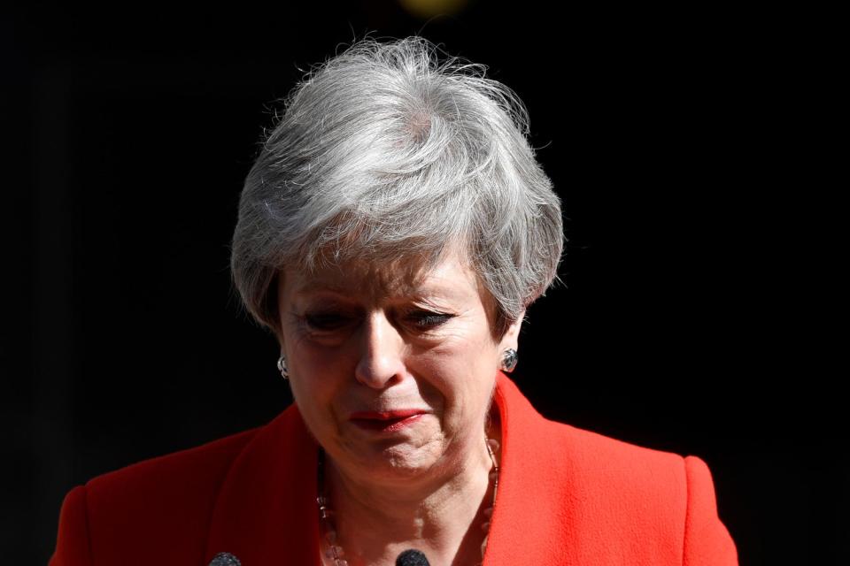 Theresa May resigns: Prime Minister in tears as she tells UK she will quit on June 7 with leadership in tatters over Brexit