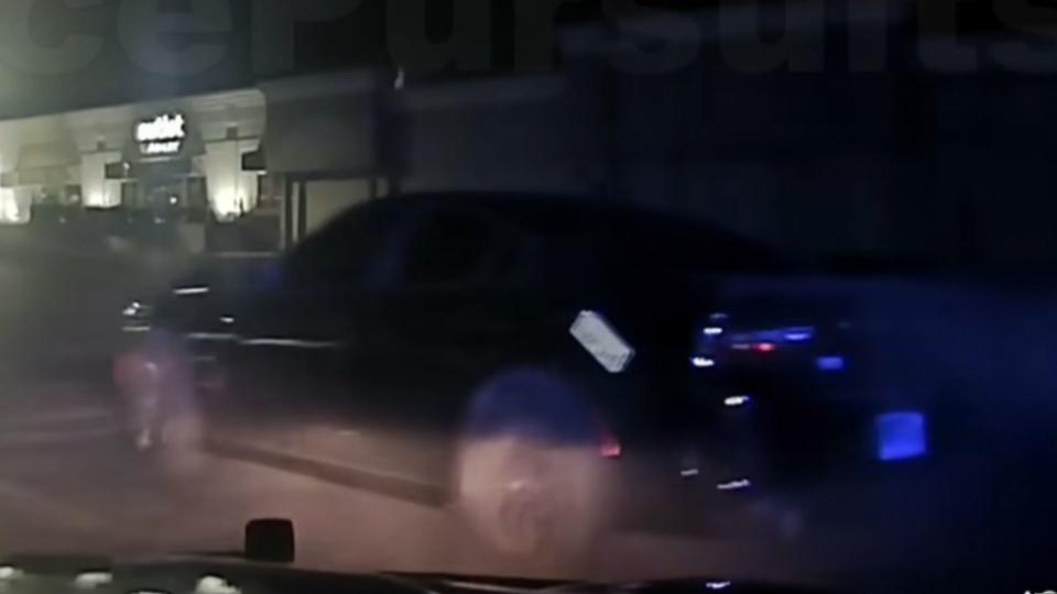 Blackout Charger Tries Giving Arkansas Troopers The Slip