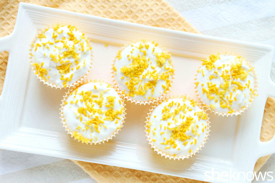 Triple lemon cream cupcakes