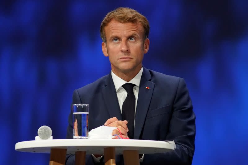 France's President Macron attends martitime economy conference in Nice