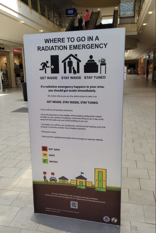 "Where to go in a radiation emergency"