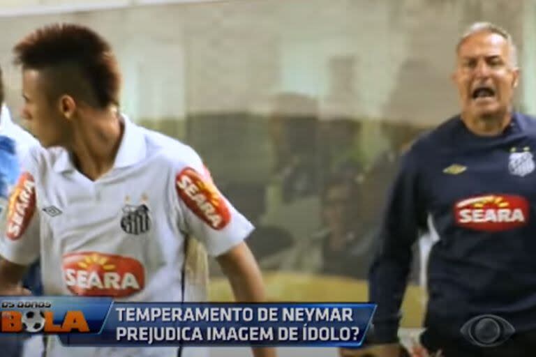 La dura discusión entre Neymar y Dorival Junior