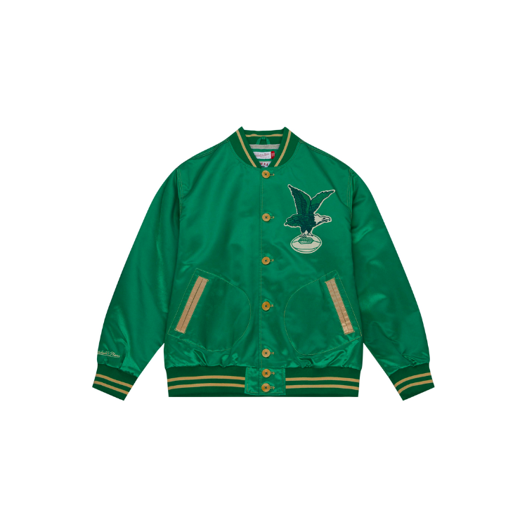 <p><a href="https://go.redirectingat.com?id=74968X1596630&url=https%3A%2F%2Fwww.mitchellandness.com%2Fauthentic-philadelphia-eagles-1938-jacket-asjk6256&sref=https%3A%2F%2Fwww.cosmopolitan.com%2Fstyle-beauty%2Ffashion%2Fg45643598%2Fnfl-merch-fashion%2F" rel="nofollow noopener" target="_blank" data-ylk="slk:Shop Now;elm:context_link;itc:0;sec:content-canvas" class="link ">Shop Now</a></p><p>Mitchell & Ness</p><p>mitchellandness.com</p><p>$200.00</p>