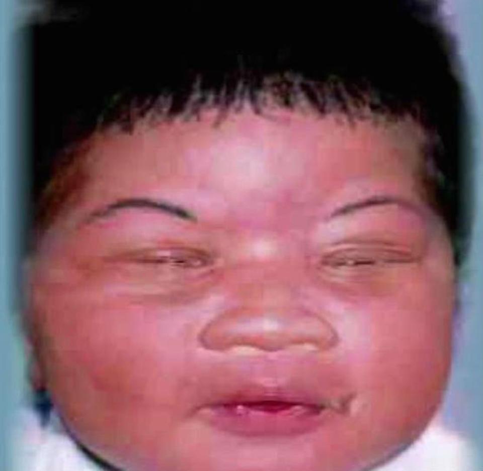 A facial composite released by police in 1998 shows what Kamiyah Mobley looked like as a newborn (YouTube)