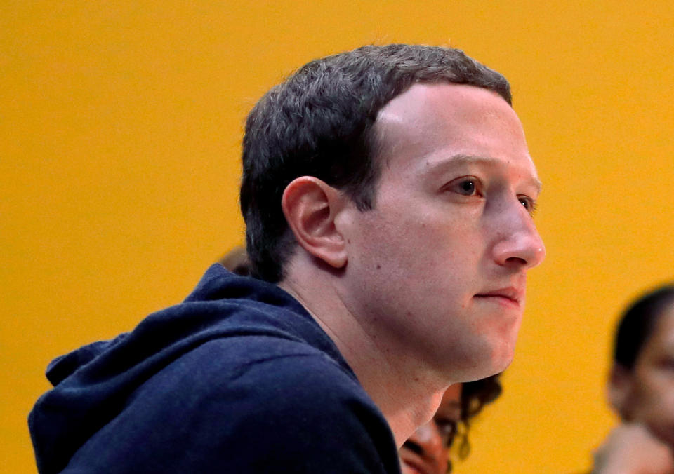 Facebook CEO Mark Zuckerberg has been facing a storm of flak over the apparent privacy breach (AP/Jeff Roberson)