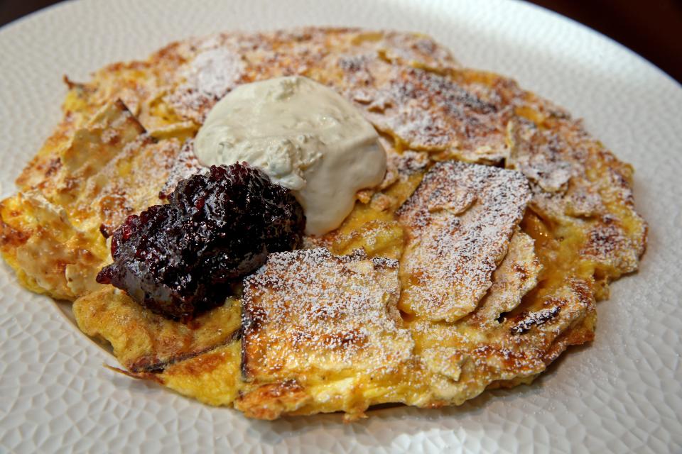 A sweet matzah brei was prepared by Chef Adam Siegel at Lupi and Iris restaurant, 777 N. Van Buren St. in Milwaukee.