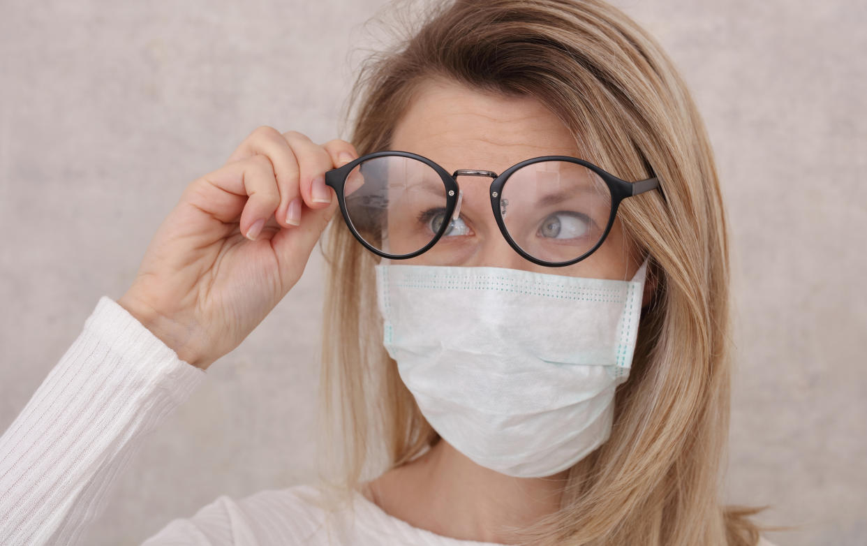 Glasses wearers have been finding their face mask is steaming up their lenses. (Getty Images)