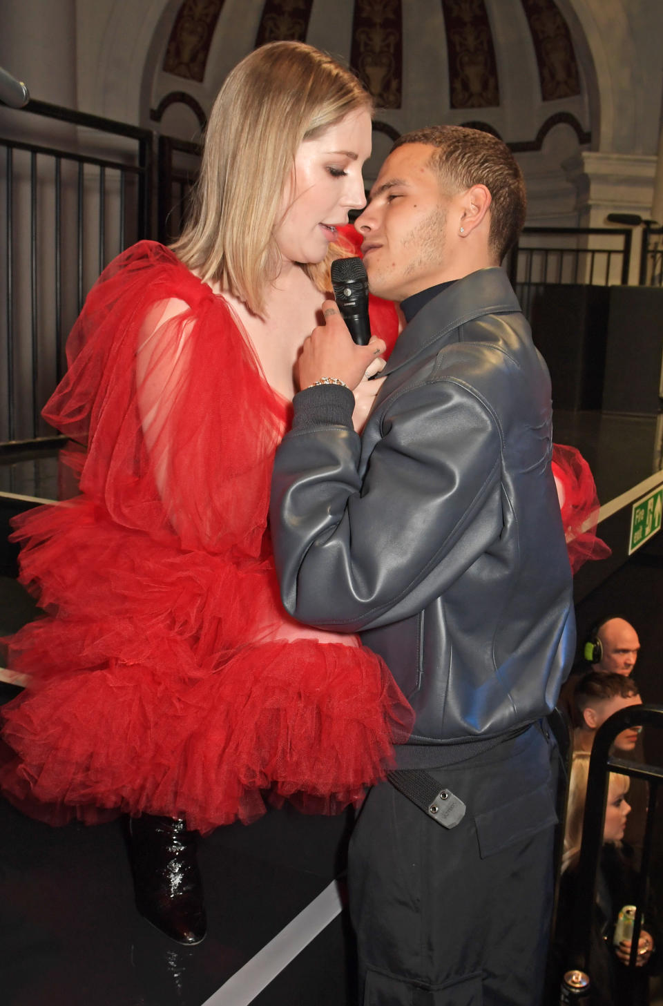 LONDON, ENGLAND - FEBRUARY 12:  Katherine Ryan and Slowthai attend The NME Awards 2020 at the O2 Academy Brixton on February 12, 2020 in London, England.  (Photo by David M. Benett/Dave Benett/Getty Images)