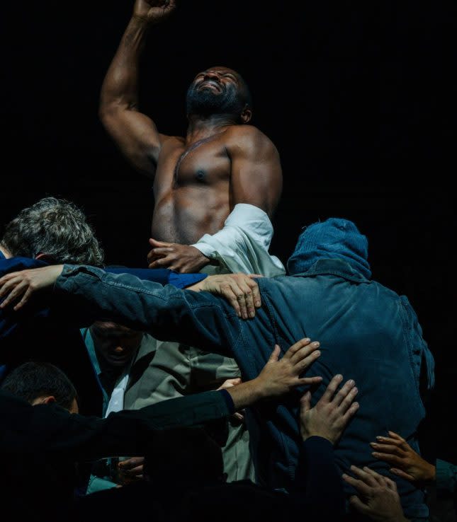 David Oyelowo makes his stage debut in Shakespeare's Coriolanus at the National Theatre