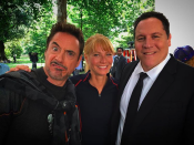 <p>“Infinity Trinity,” the <em>Iron Man </em>lead called this crew also starring Gwyneth Paltrow and Jon Favreau. The trio are currently working together on <a rel="nofollow" href="https://www.yahoo.com/movies/avengers-4-jon-favreau-teases-reunion-infinity-trinity-163711442.html" data-ylk="slk:Avengers: Infinity War;elm:context_link;itc:0;sec:content-canvas;outcm:mb_qualified_link;_E:mb_qualified_link;ct:story;" class="link  yahoo-link"><em>Avengers: Infinity War</em></a>, which is due out next year<em>.</em><br>(Photo: <a rel="nofollow noopener" href="https://www.instagram.com/p/BYHgj6_D2Qz/?hl=en&taken-by=robertdowneyjr" target="_blank" data-ylk="slk:Robert Downey Jr. via Instagram;elm:context_link;itc:0;sec:content-canvas" class="link ">Robert Downey Jr. via Instagram</a>) </p>