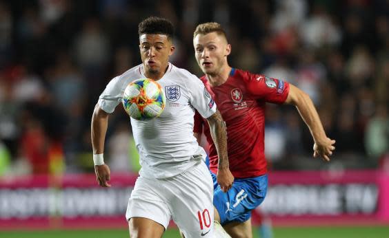 Jadon Sancho could be rested by Gareth Southgate (EPA)