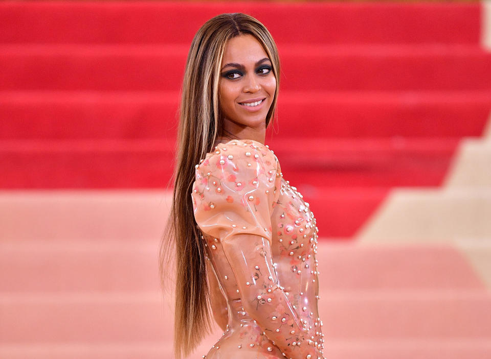 Beyonce Knowles attends 'Manus x Machina: Fashion in an Age of Technology' Costume Institute Gala at Metropolitan Museum of Art on May 2, 2016 in New York City. / Credit: Photo by James Devaney/GC Images