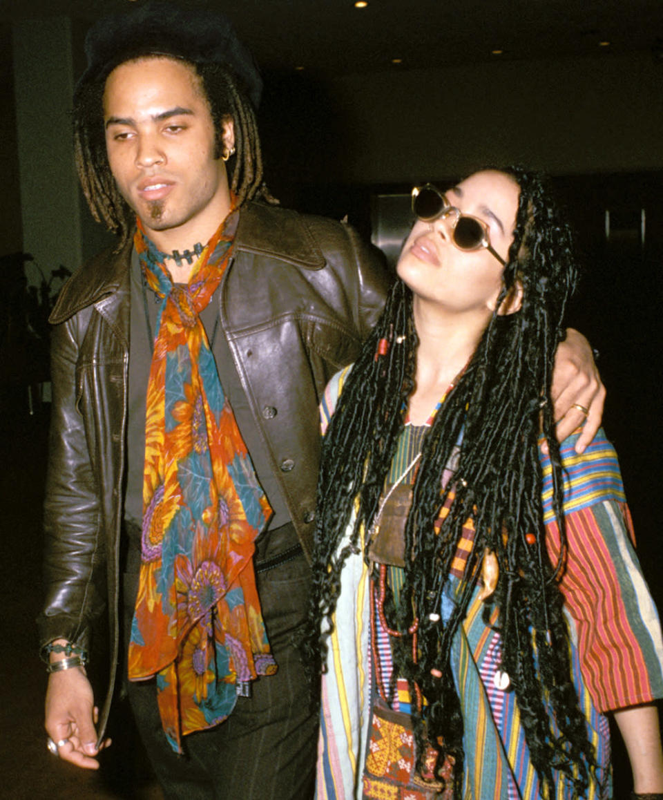 Lenny Kravitz wrote "It Ain't Over ‘til It's Over" about his <a href="http://www.imdb.com/name/nm0000956/bio" rel="nofollow noopener" target="_blank" data-ylk="slk:rocky relationship;elm:context_link;itc:0;sec:content-canvas" class="link ">rocky relationship</a> with actress Lisa Bonet.