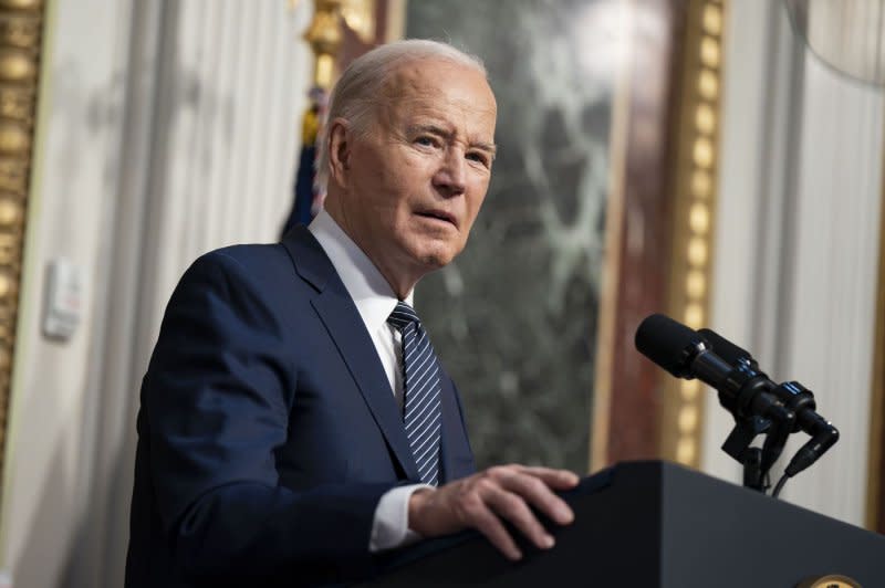 President Joe Biden said Friday he expects Iran would attack Israel "sooner than later." Photo by Bonnie Cash/UPI