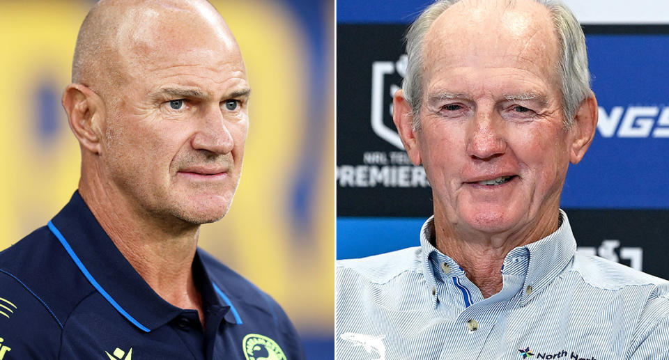 Parramatta coach Brad Arthur has responded to reports linking NRL master coach Wayne Bennett with the Eels. Pic: Getty