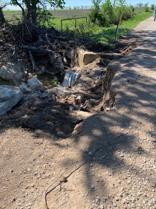 Damage from April 26, 2024, storm in Wilson County, Kansas. (Courtesy Wilson County Emergency Management)