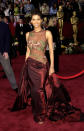 <p>Probably her most memorable dress to date, Halle Berry dared to brave (almost) all of her top half in this semi-sheer gown in 2002. </p>