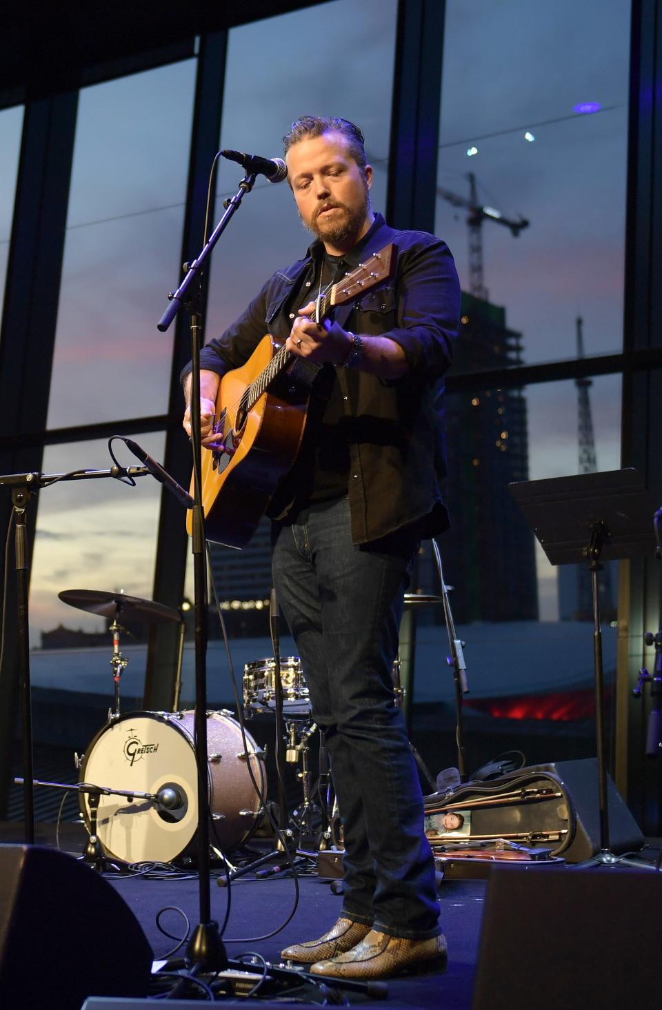 Jason Isbell, shown performing in Nashville, Tennessee, in 2019, is mandating vaccines or negative COVID-19 tests to attend his concerts.