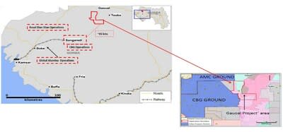 Gaoual is adjacent to world-class bauxite deposits owned by Alliance Mining Commodities and Société des Bauxites de Guinée’s (CBG), and nearby infrastructure - 64km from Sangaredi Railway and155km from Kamsar Port in Kamsartown.