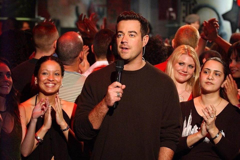 Carson Daly talking on TRL