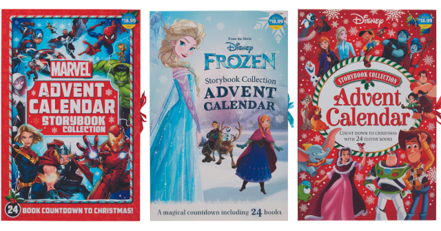 Disney and Marvel storybook advent calendars from Aldi