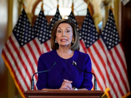 House Speaker Nancy Pelosi announces Trump impeachment inquiry at the U.S. Capitol in Washington