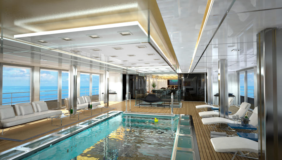 New York–based Gill Schmid Design released plans last week for a 295-foot steel-hulled ice-class explorer yacht it designed in conjunction with Cape Town firm Tim Dempers Studio. Taking yachting to the extreme, this explorer was created for the adventurous sailor who envisions cruising among polar ice caps and remote tropical waters—all while comfortably settled into a luxuriously appointed vessel with room for 26 passengers and 40 crewmembers.