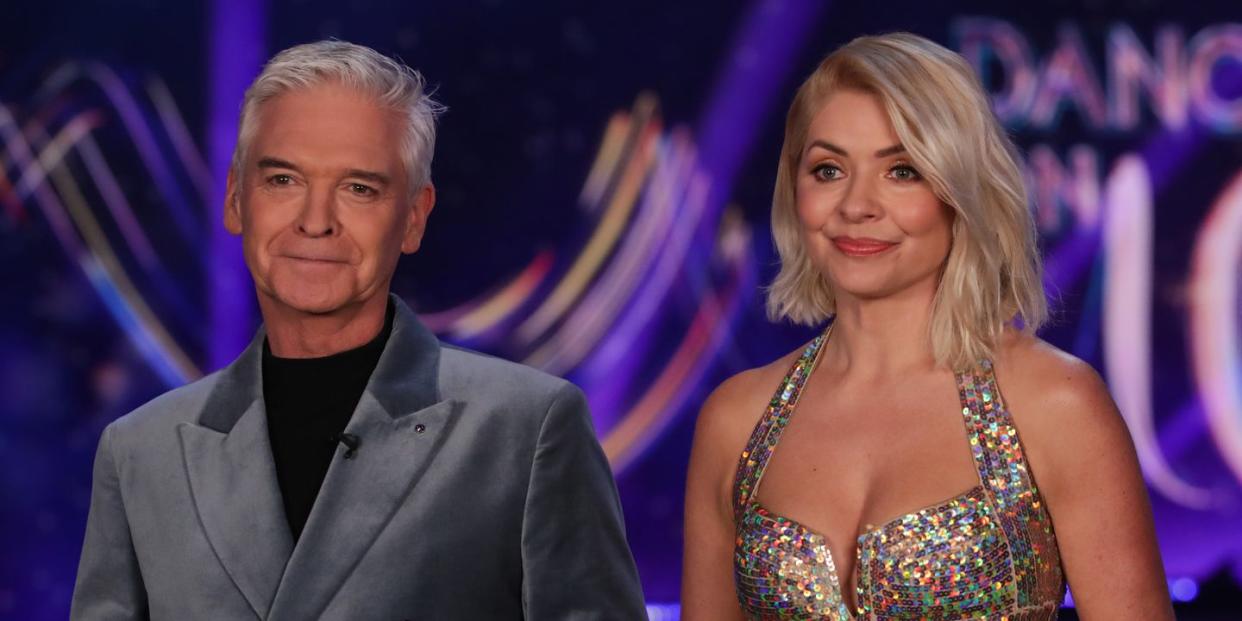 editorial use only mandatory credit photo by matt frostitvshutterstock 13770178hm phillip schofield and holly willoughby dancing on ice tv show, series 15, episode 6, hertfordshire, uk 19 feb 2023