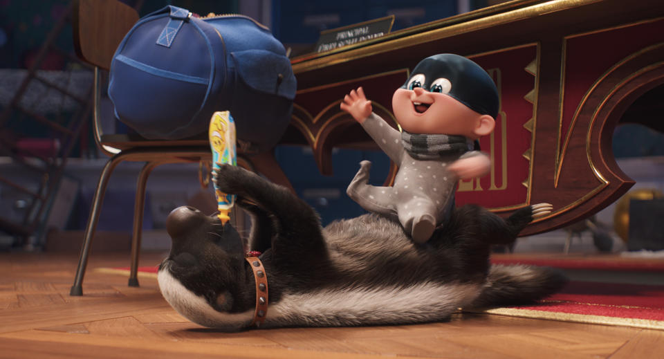 Honey Badger and Baby Gru in Despicable Me 4