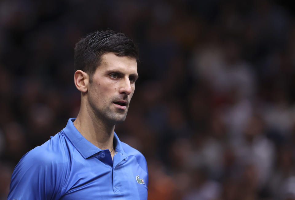 Novak Djokovic (pictured) during a match.