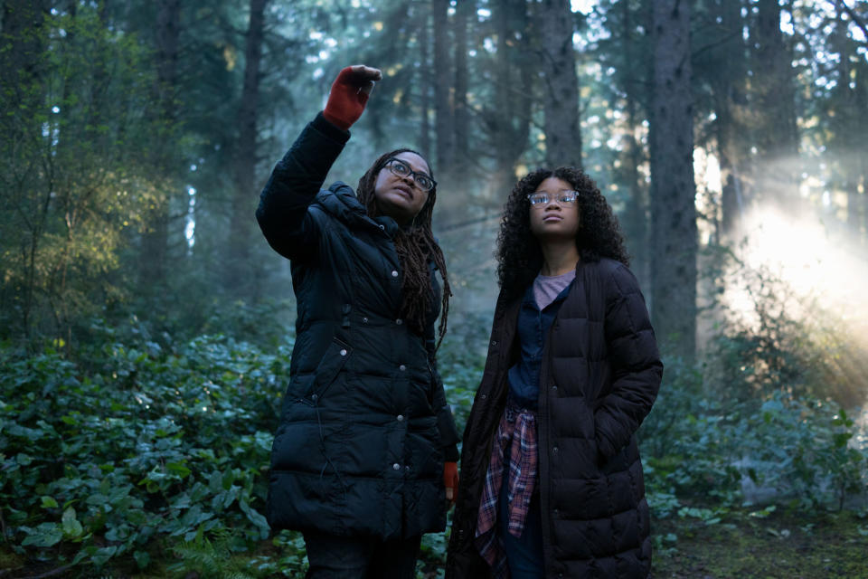 Director Ava DuVernay with Storm Reid on the set of “A Wrinkle in Time” - Credit: Atsushi Nishijima